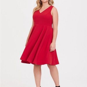 Torrid red skater dress